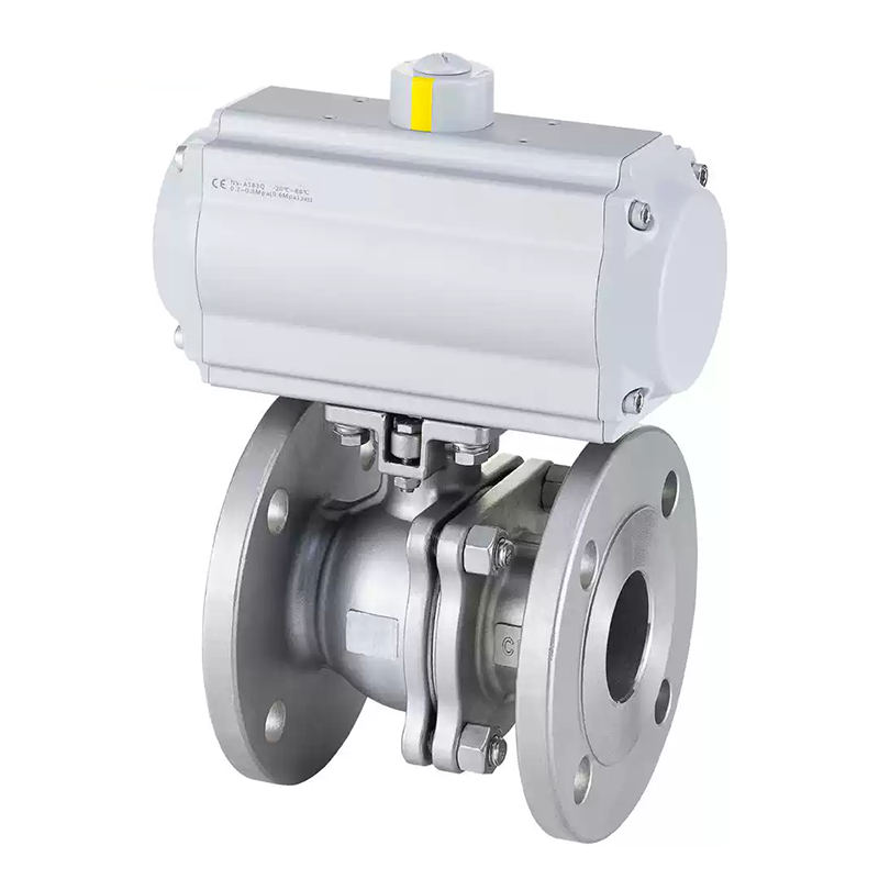 Pneumatic DIN Standard Ball Valve Stainless Steel 304 316L
